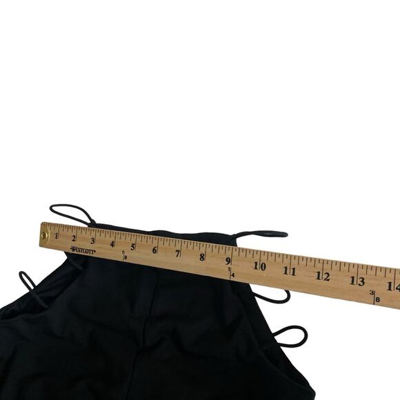 Adika Empire Flare Cut Out Black Pull On Pants Women’s Size Small - Picture 8 of 14